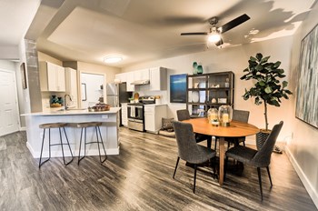 View of Dining and Kitchen Apt Homes For Rent at 765 SE Mount Hood Hwy Gresham OR l The Arden